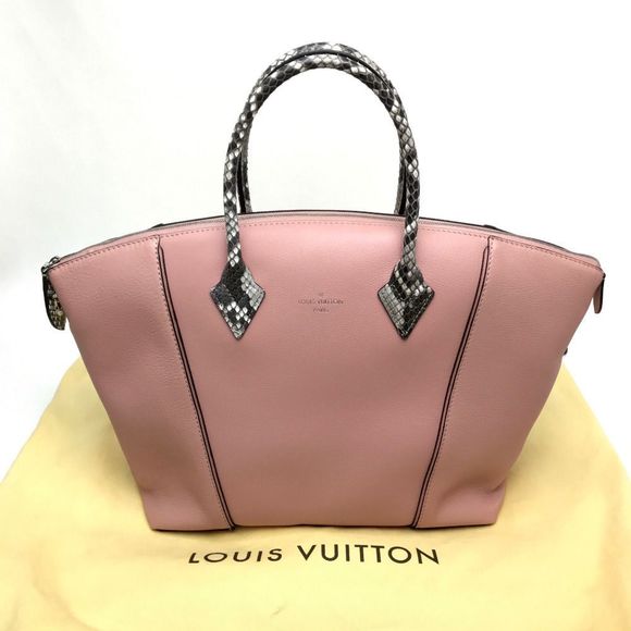 Louis Vuitton Lockit Leather Magnolia Pink MM 2way Shoulder Bag - Picture 5 of 7